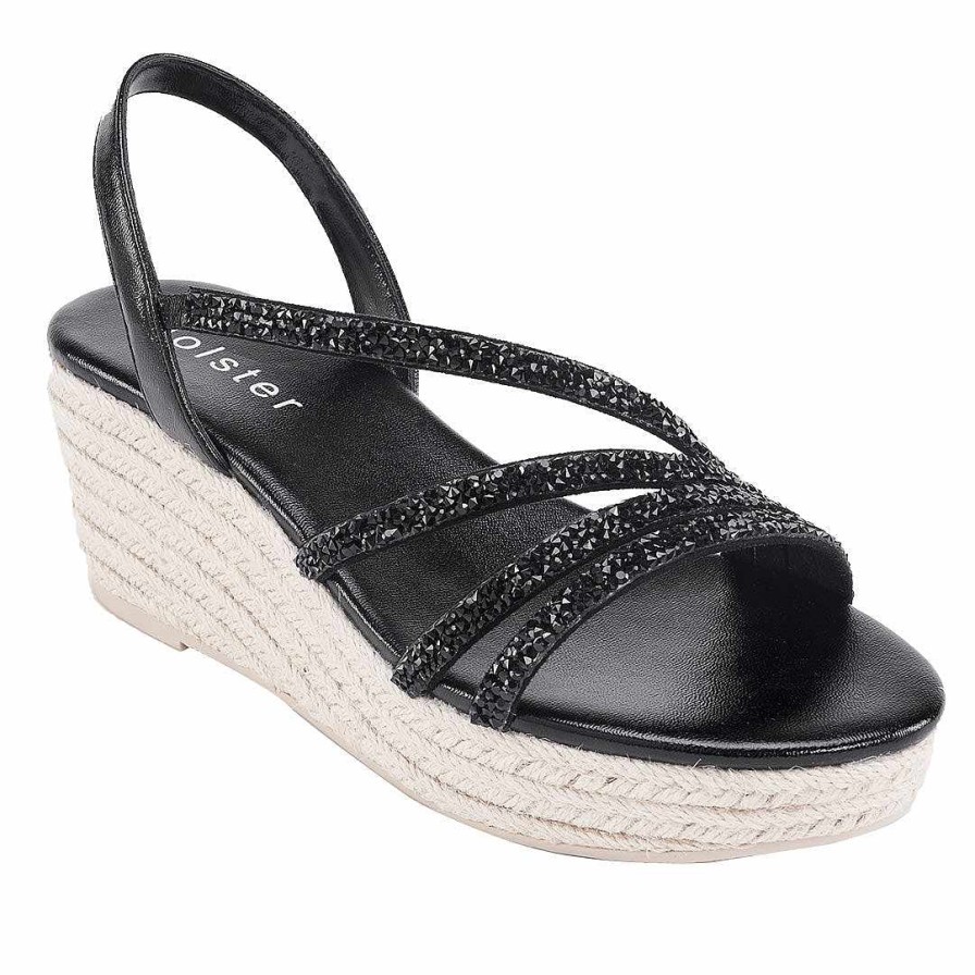 Femmes Holster | Espadrilles De Fete Noir