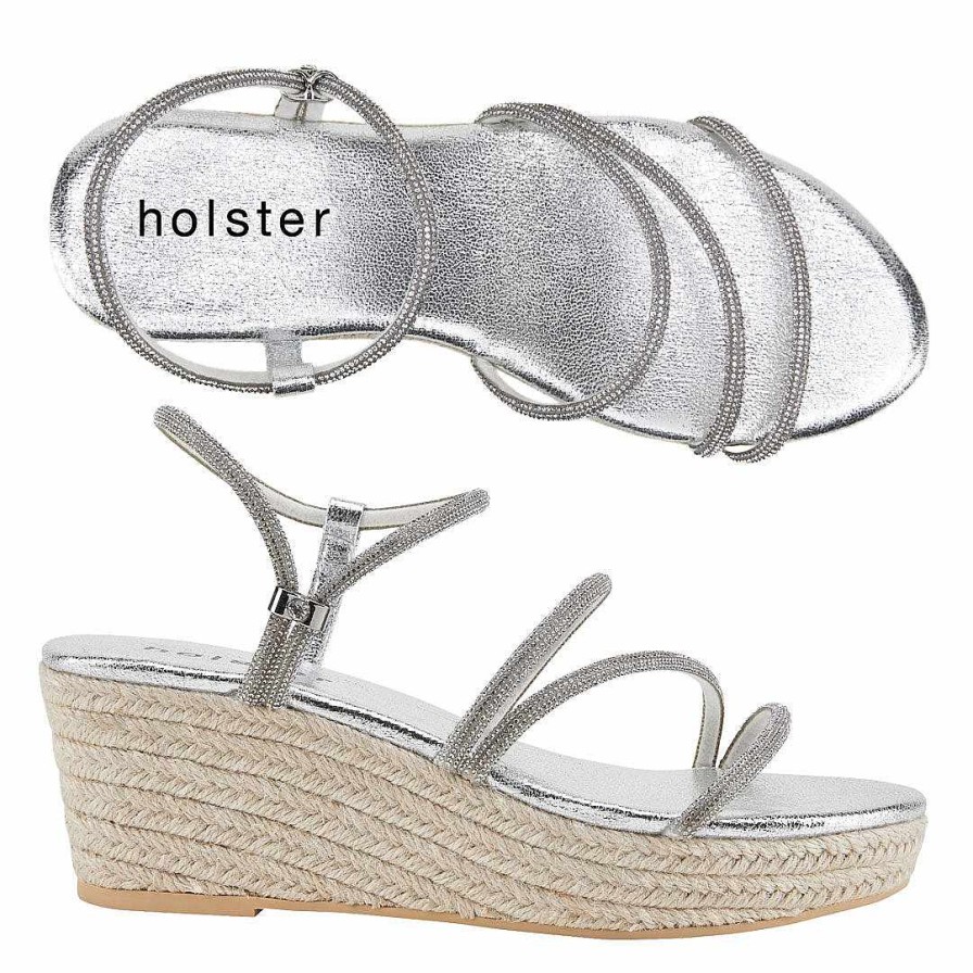 Femmes Holster | Espadrilles Viva Argent