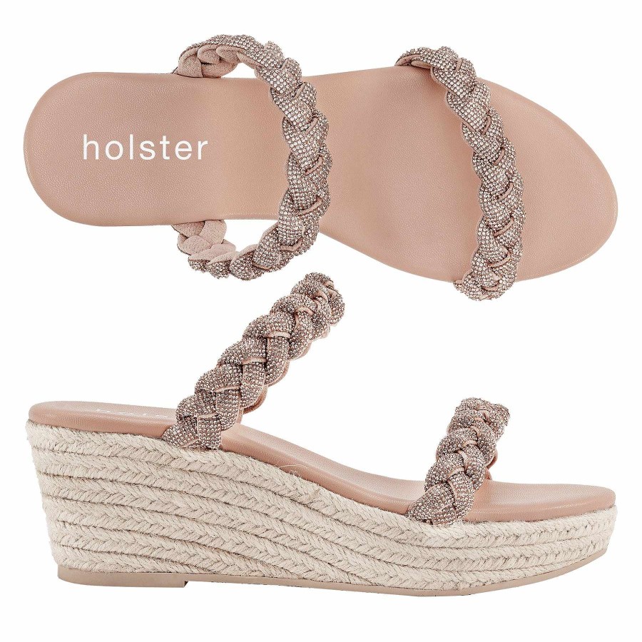 Femmes Holster | Ensemble D'Espadrilles Tiara Et D'Espadrilles Viva - Tan/Noir